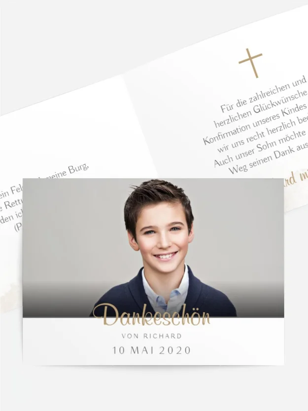 Dankeskarte Kommunion Mercy