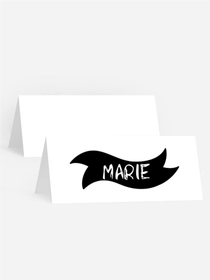 Tischkarte Geburtstag  Stilvolle Schriftart