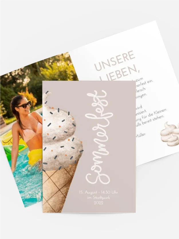 Einladung Sommerfest Eiszeit Einladung Sommerfest Eiszeit