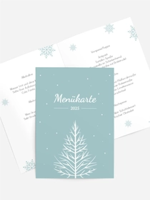Menükarte Weihnachten Feiertagssymbol