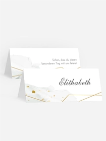 Tischkarte Goldstücke Tischkarte Goldstücke