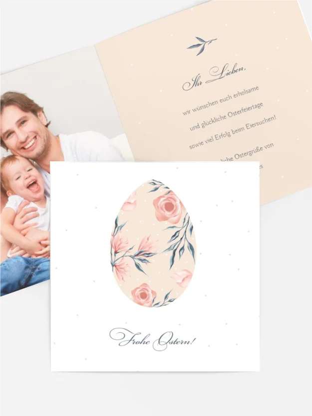 Osterkarte Wundervolle Eierblume