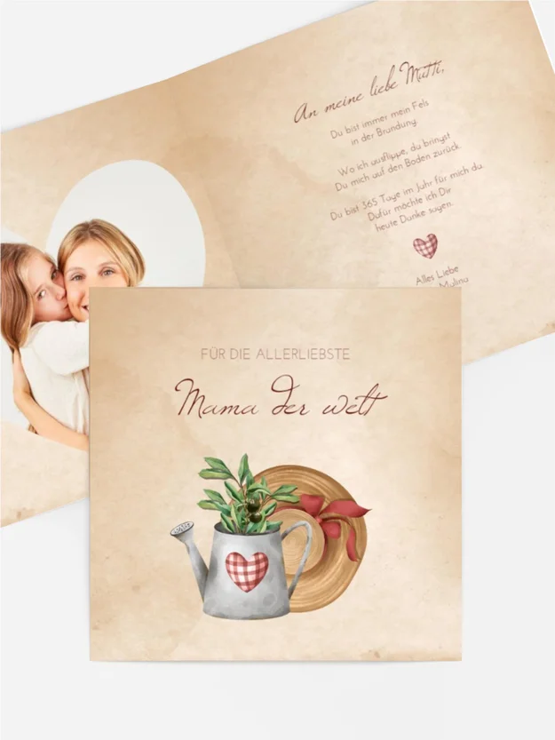 Grußkarte zum Muttertag Wohnkultur Grußkarte zum Muttertag Wohnkultur