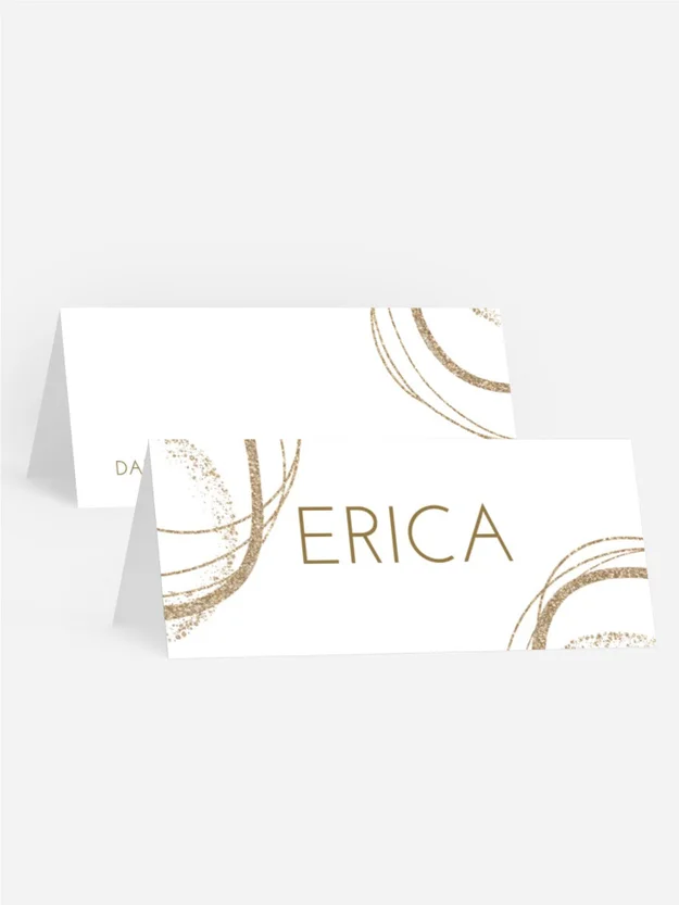 Tischkarte Geburtstag  Verschiedene Kreise