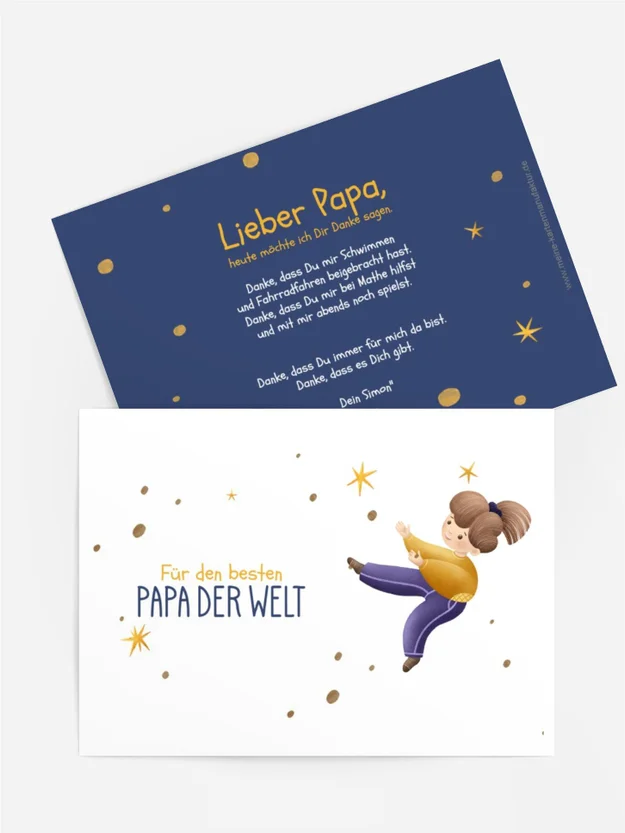 Vatertagskarten Geliebter Riese