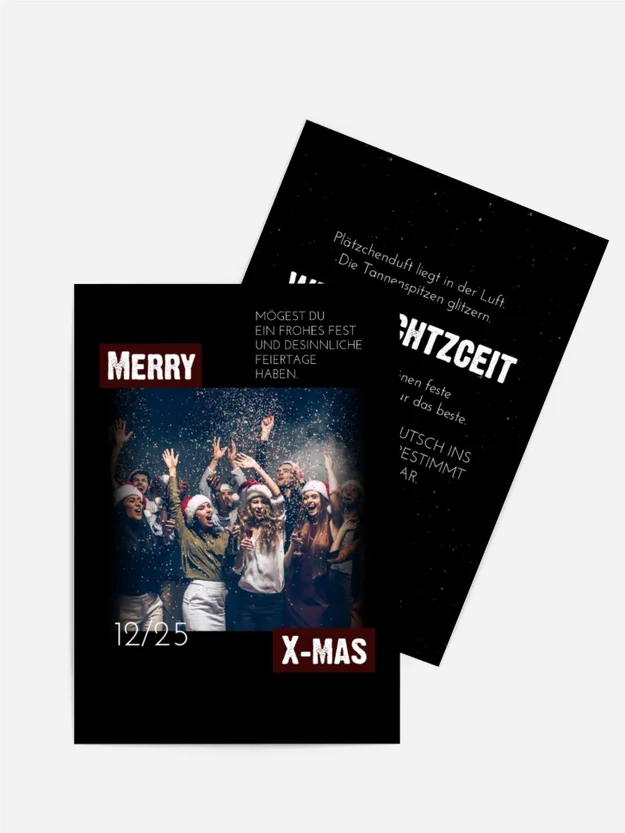 Grußkarte Weihnachten Festliche Tänze