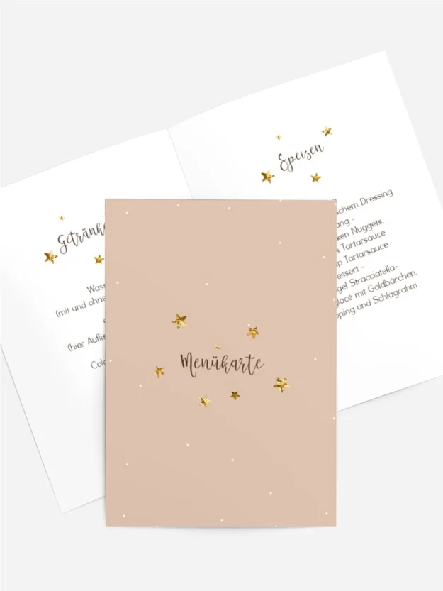 Menükarte Geburtstag Sternenzauber 2 Menükarte Geburtstag Sternenzauber 2