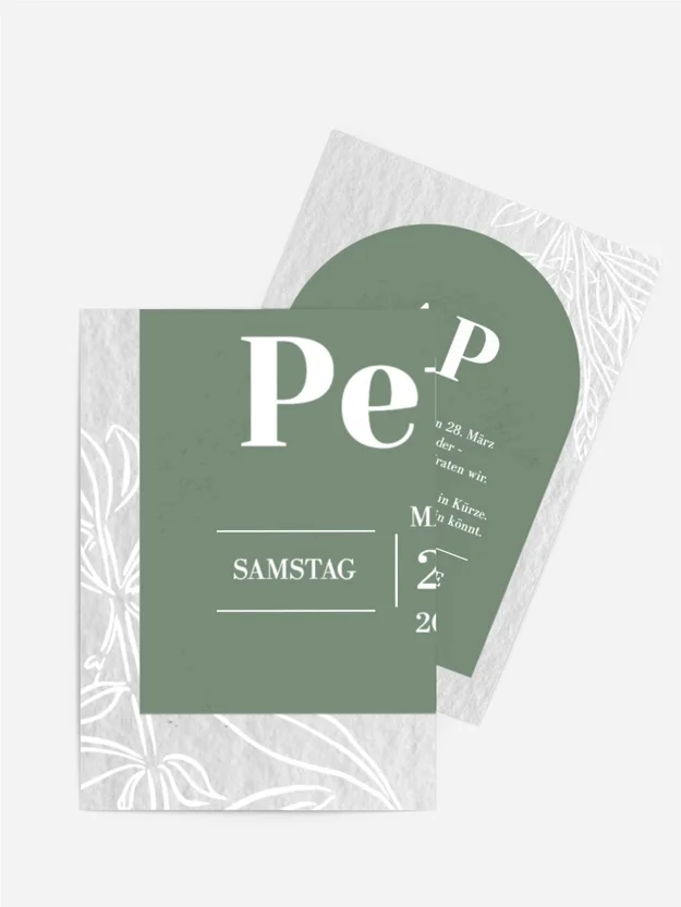 Save the Date Karte Arkade