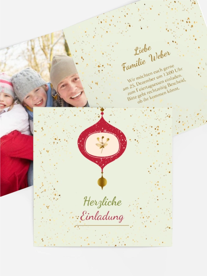 Fotoeinladung Weihnachten Vintage Weihnachtsdekorationen Fotoeinladung Weihnachten Vintage Weihnachtsdekorationen