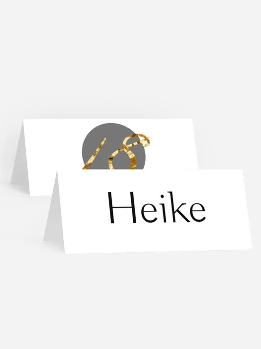 Tischkarte Geburtstag Duo