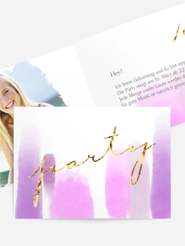 Geburtstagseinladung Schminktisch