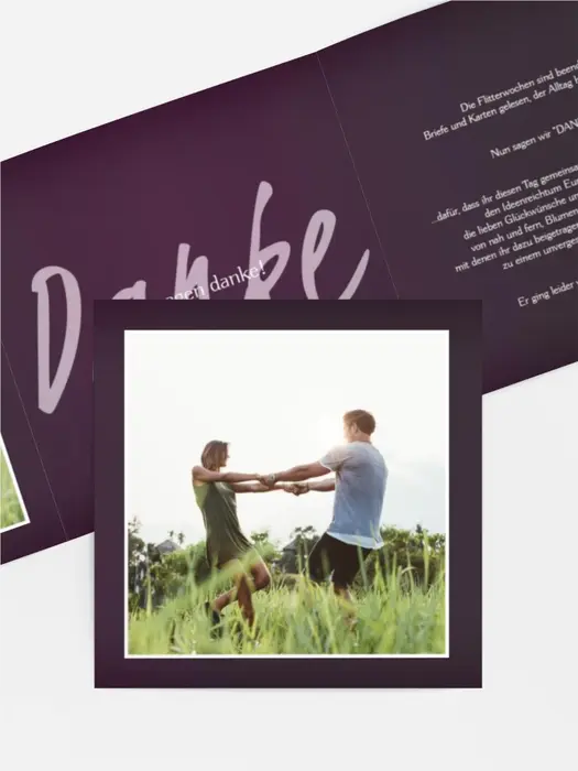 Dankeskarte Hochzeit "3 ewige Verbindung"