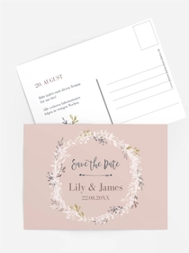 Save the Date Leaf Wreath