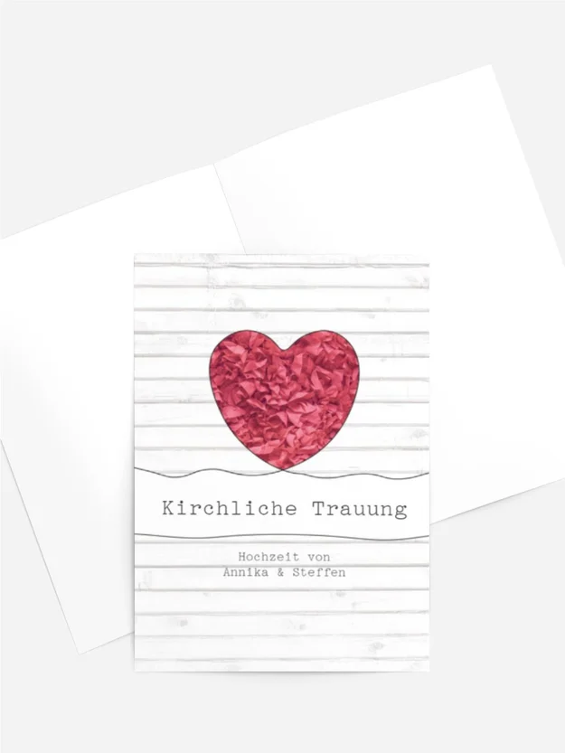 Kirchenheft Umschlag zur Hochzeit Mr&Mrs