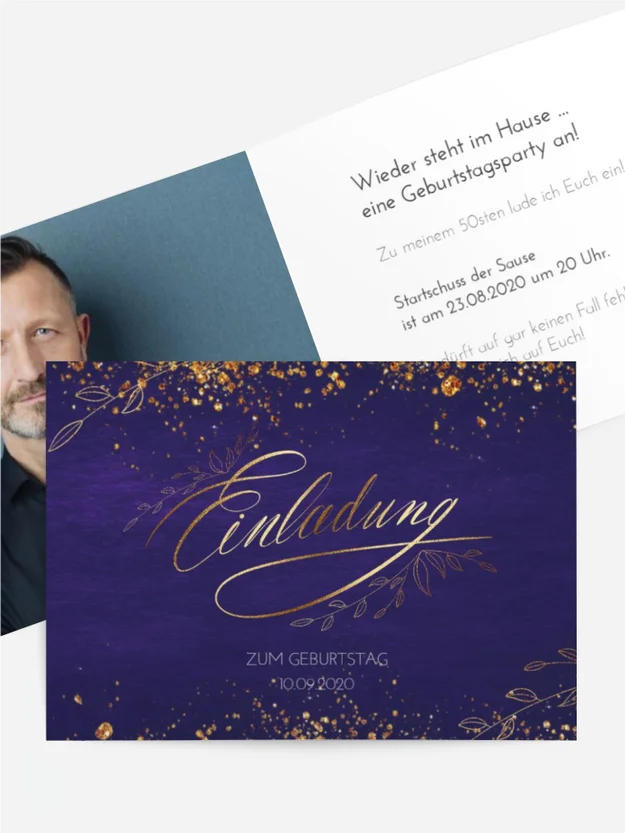 Geburtstagseinladung Sternenstaub