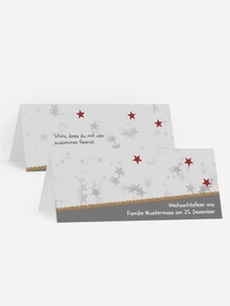 Weihnachtstischkarte Farbbäumchen Weihnachtstischkarte Farbbäumchen