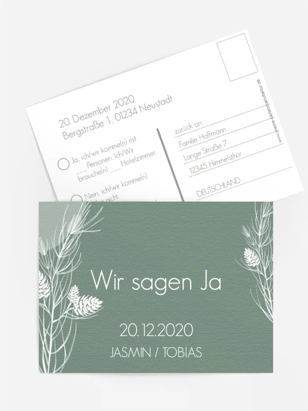 Antwortkarte Wintertag