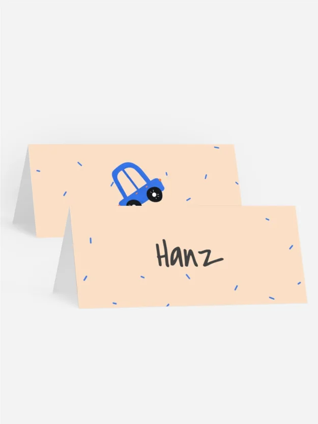 Tischkarte Geburtstag  Autotraum
