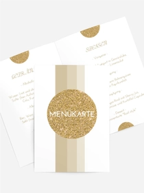 Menükarte Geburtstag Goldene Münze