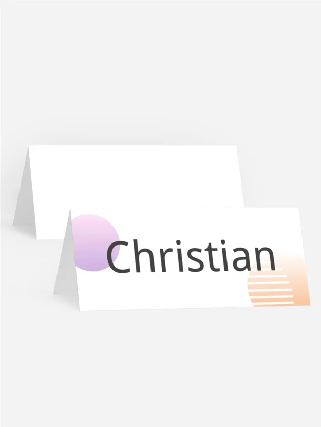 Tischkarte Geburtstag Birthday Universe