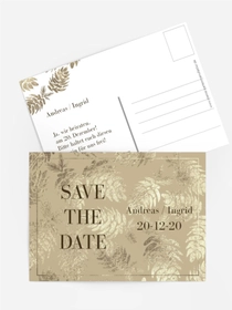 Save-the-Date Karte Kienzapfen