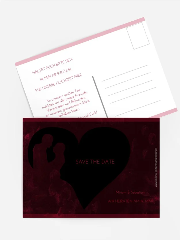 Save The Date Hochzeit Liebespärchen
