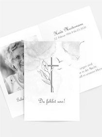 Sterbebildkarte Christus Kreuz