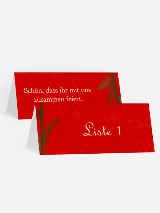 Weihnachtstischkarte  Morgen, Kinder, wird's was geben