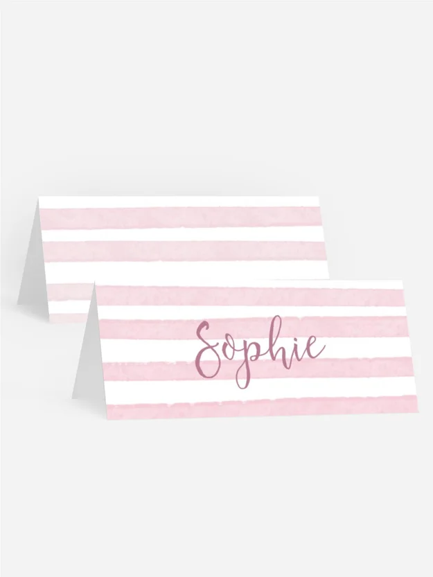 Tischkarte Geburtstag dezent