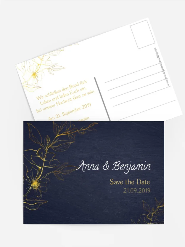 Save the Date Goldblume