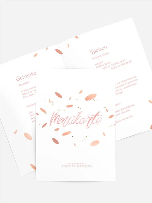 Menükarte Geburtstag Donut