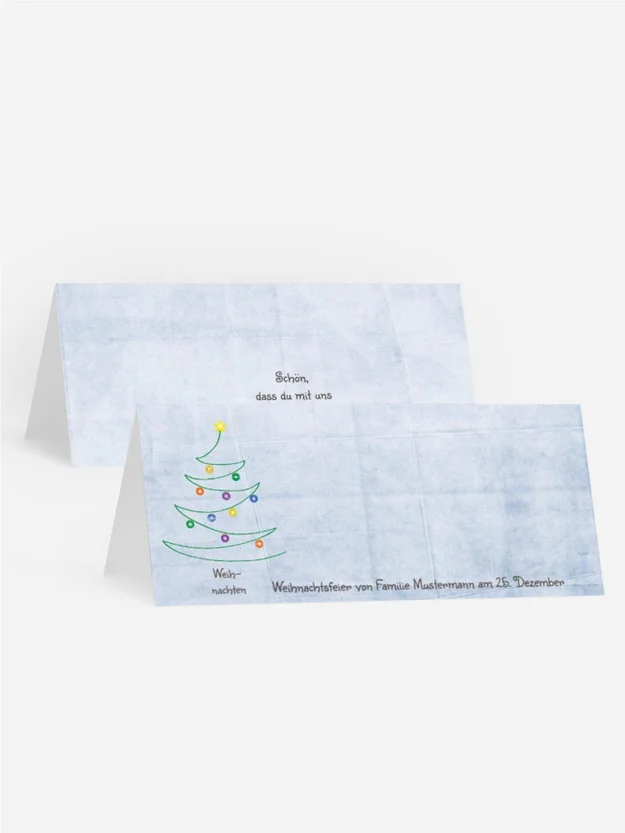 Tischkarte Weihnachtsbaum