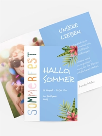 Einladung Sommerfest Helligkeit des Tages