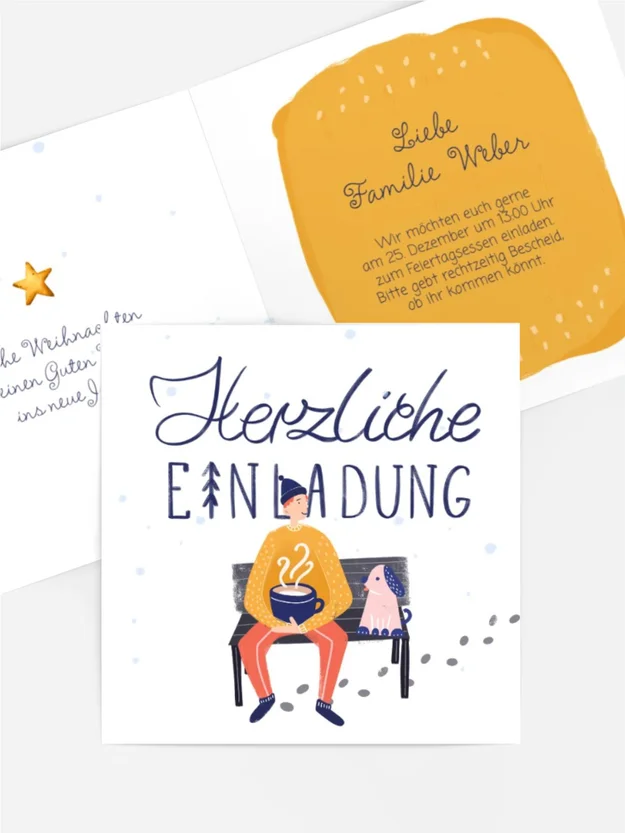 Einladung Weihnachten Winterwanderung