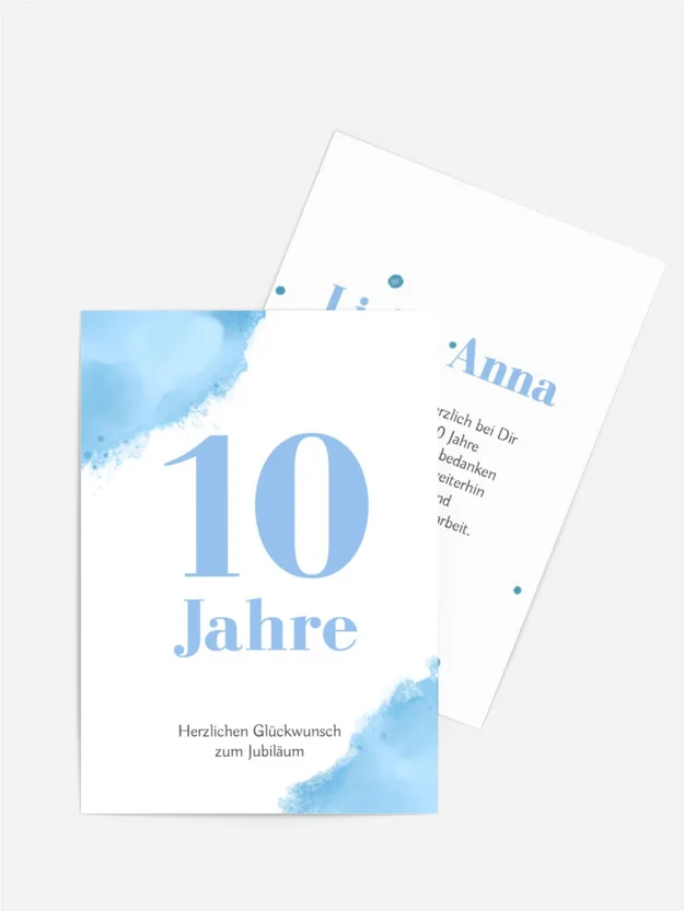 Jubiläumskarten Zusammen mit uns