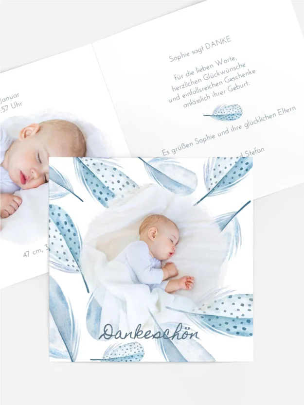 Dankeskarte Geburt