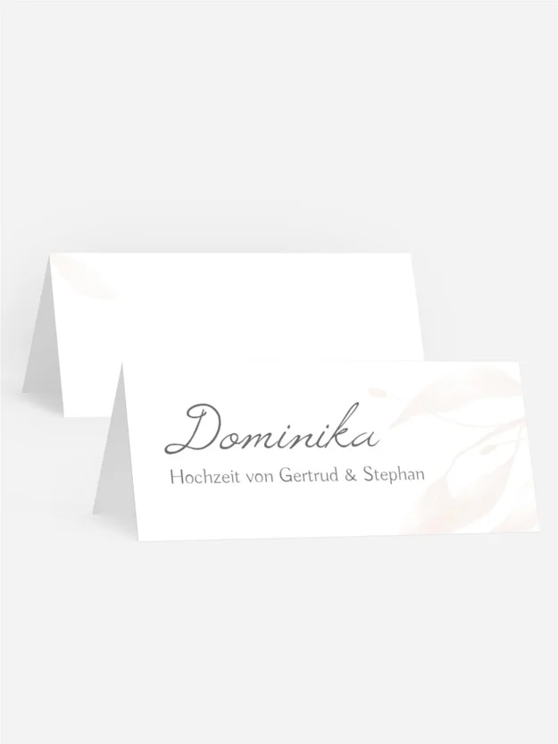 Tischkarte transparente Zukunft