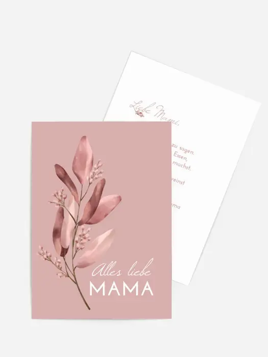 Grußkarte zum Muttertag Köstlichkeiten für Mama Grußkarte zum Muttertag Köstlichkeiten für Mama