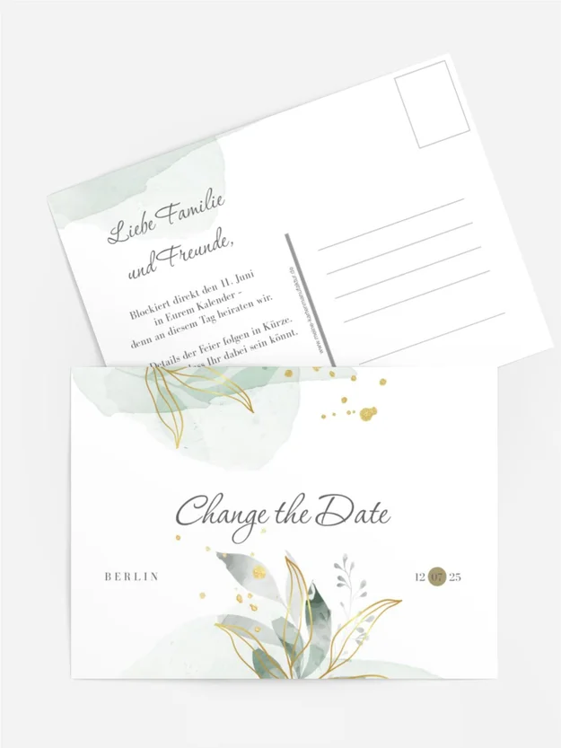 Change the Date Blume wachte