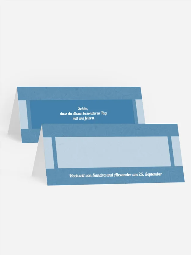 Tischkarte Hochzeitsglück Tischkarte Hochzeitsglück