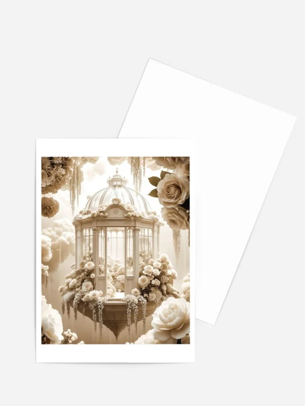 Fine Art Karte Gewächshaus | KI