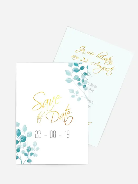 Save the date Rosenblätter