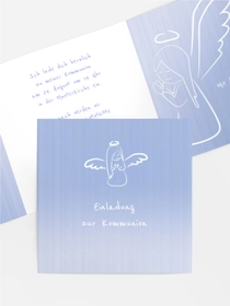 Einladungskarte Kommunion_Angel Einladungskarte Kommunion_Angel