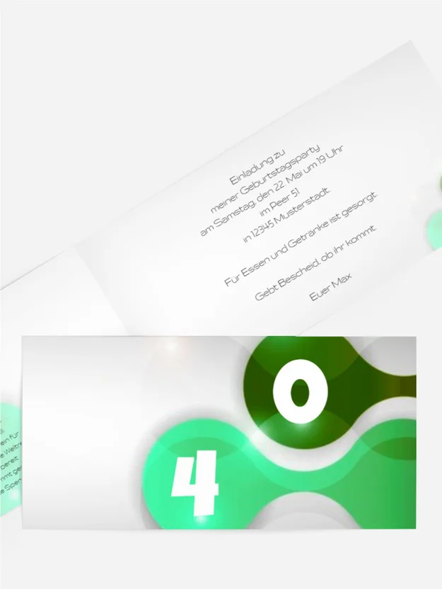 Geburtstagskarte Highlight 40 Foto