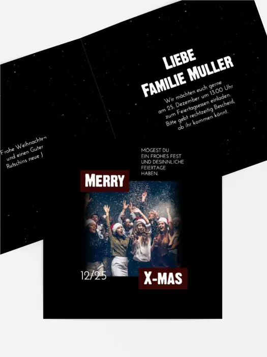 Einladung Weihnachten Festliche Tänze