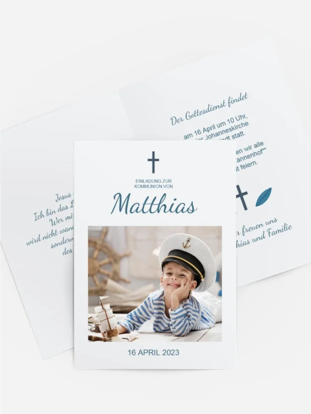 Einladungskarte Kommunion Tiefe Verbundenheit Einladungskarte Kommunion Tiefe Verbundenheit