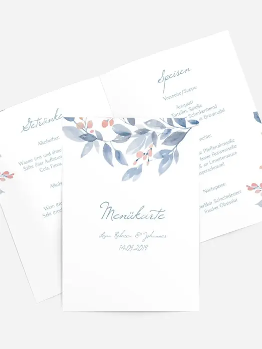 Menükarte Herzensträume