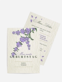Geburtstagseinladung Papierblumen