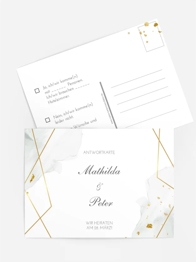 Antwortkarte Goldstücke Antwortkarte Goldstücke