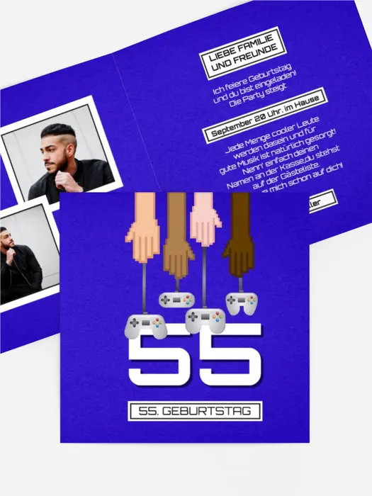 Geburtstagseinladung Videospiele